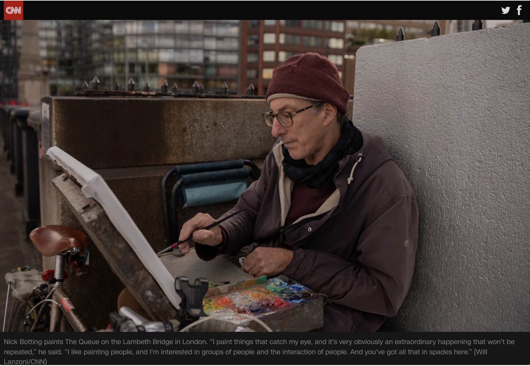 Paintain Queue Nick Botting painting The Queue | Tuesday, Jul 11, 2023